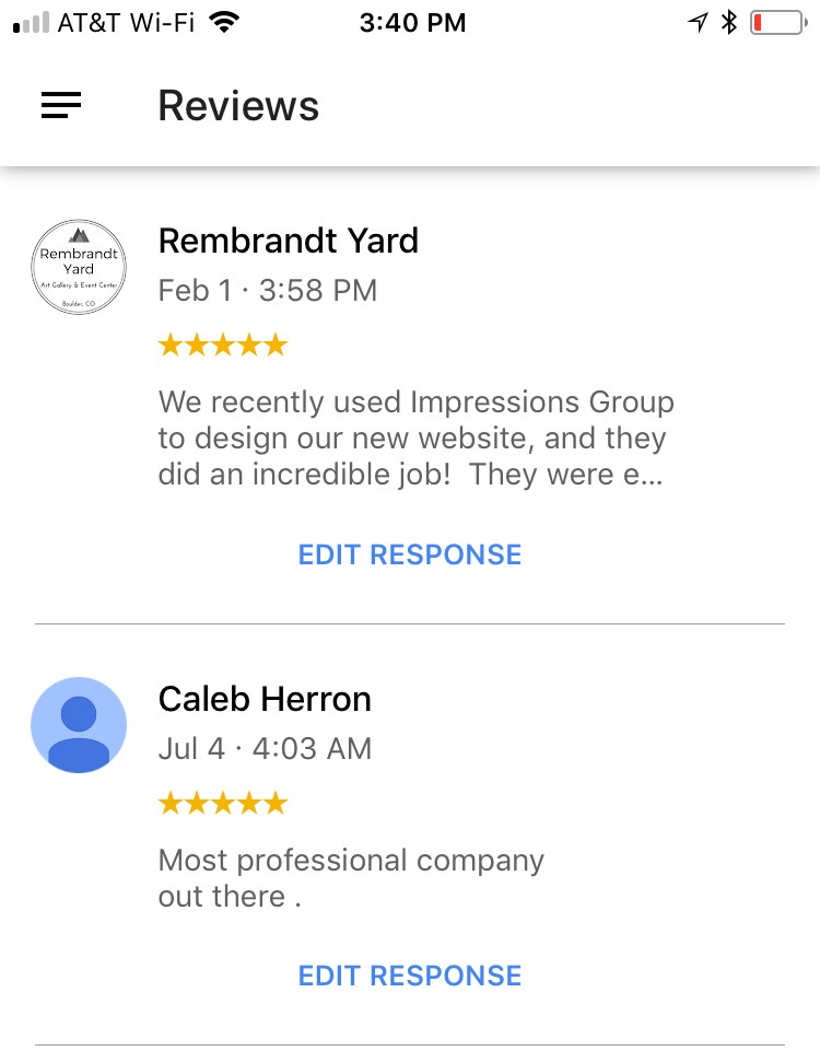 Replying to Google My Business Reviews - Check Reviews in App